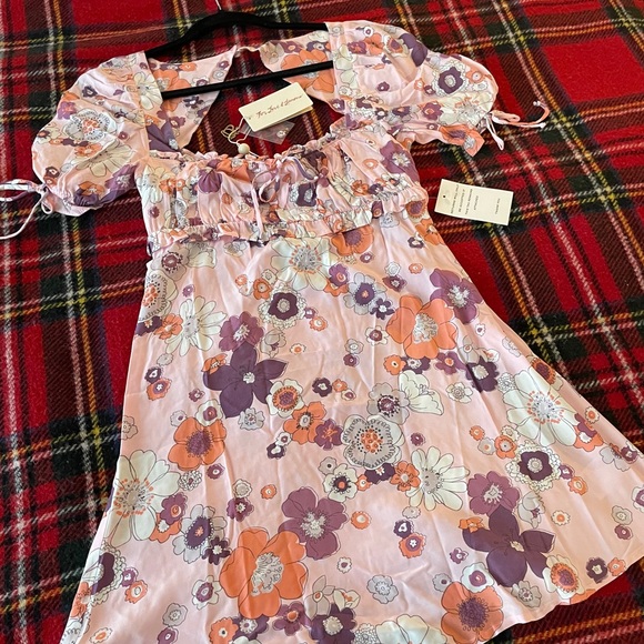 For Love & Lemons Magnolia Mini Dress Pink NWT - Picture 2 of 7